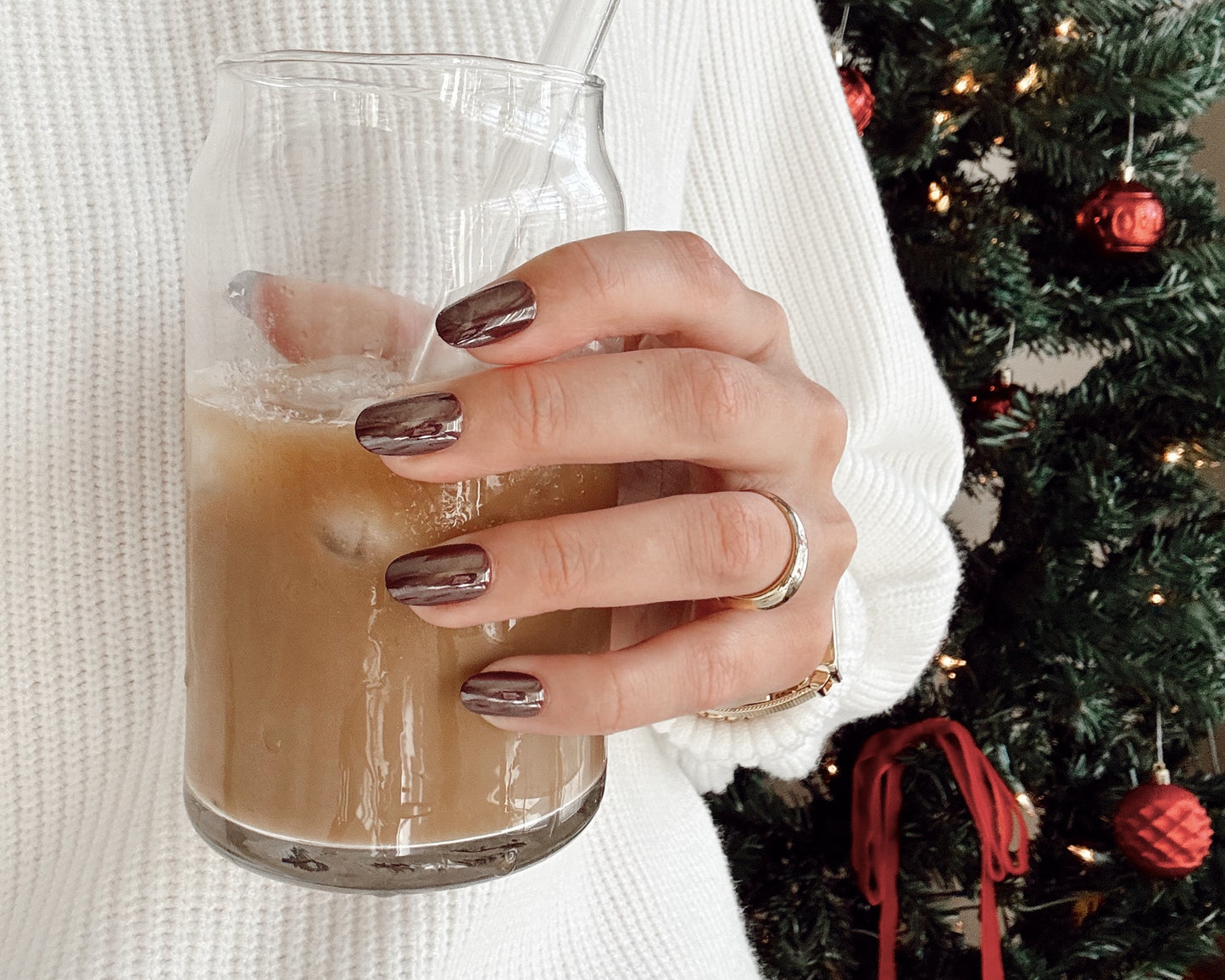 Oval Brown Chrome